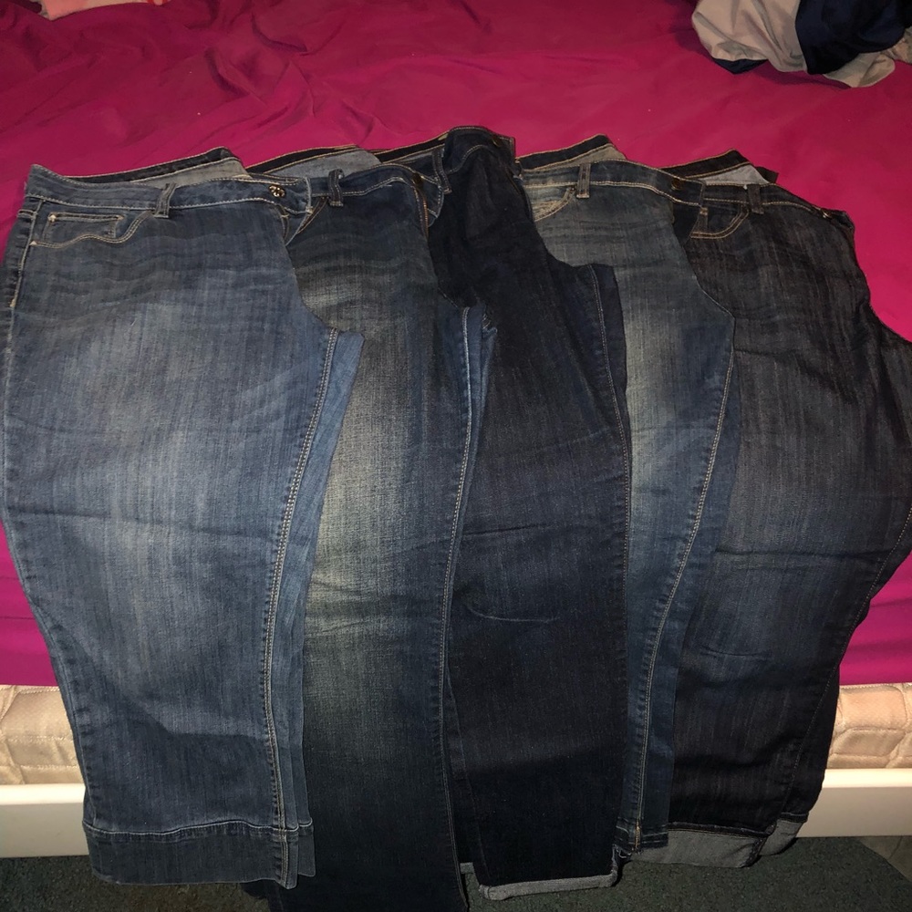 jeans, shorts, skirts